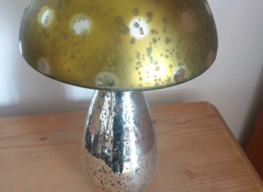 Deko-Pilz in Bauernsilber