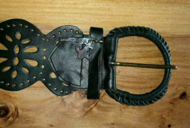 GÜRTEL in schwarz Leder Gr. L von Friis Company